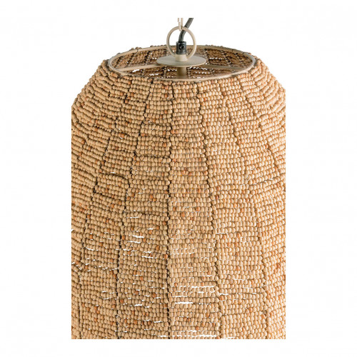 Suspension GAYA en perles en bois - Naturel et doré - ø 47 cm Suspension GAYA en perles en bois - Naturel et doré - ø 47 cm