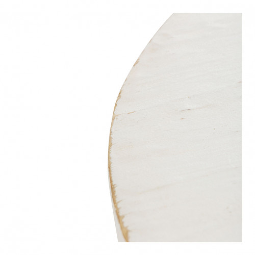 Table basse BAO orme recyclé - Grand modèle - ø 105 cm - Blanc