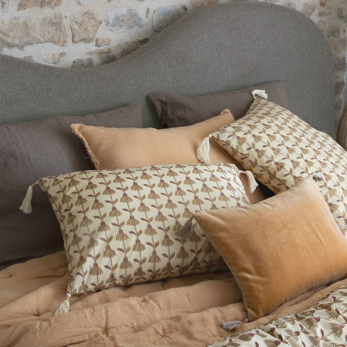 SÉRÉNA upholstered headboard - Gray - 181 x 11 x 122 cm