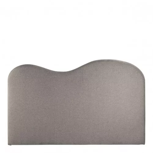Tête de lit SÉRÉNA en tissu - Gris - 201 x 11 x 125 cm Tête de lit SÉRÉNA en tissu - Gris - 201 x 11 x 125 cm