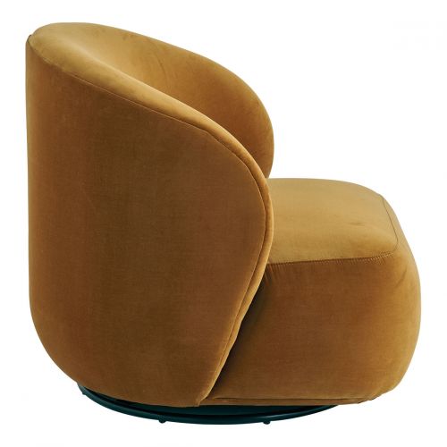 LISETTE armchair in velvet - Saffron