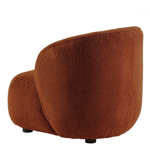 Fauteuil LISETTE en bouclette - Terracotta - Petit modèle