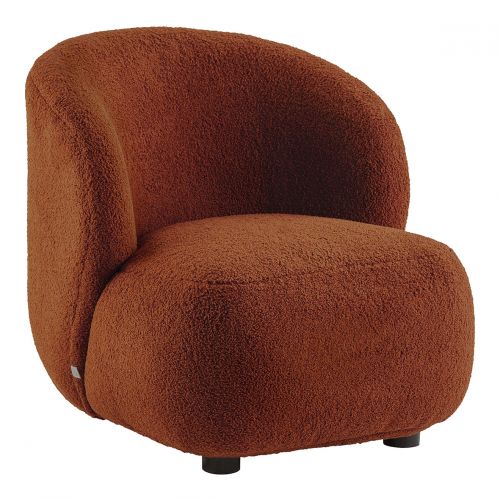 Fauteuil LISETTE en bouclette - Terracotta - Petit modèle