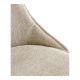 Chaise MARCUS en tissu jacquard de velours - Sable