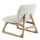 Fauteuil LINA en bouclette - Crème
