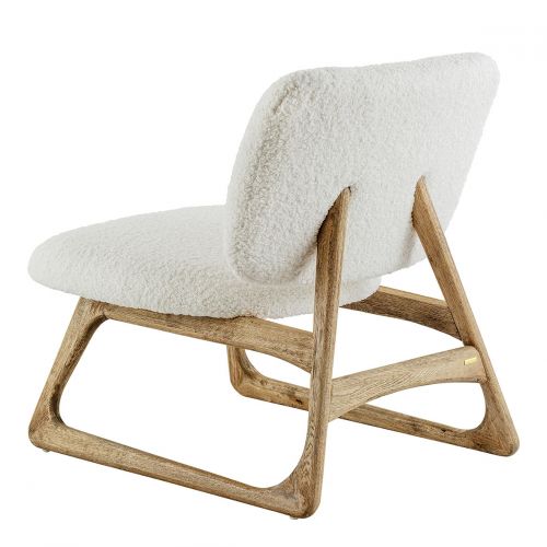 LINA Armchair in boucle - Cream