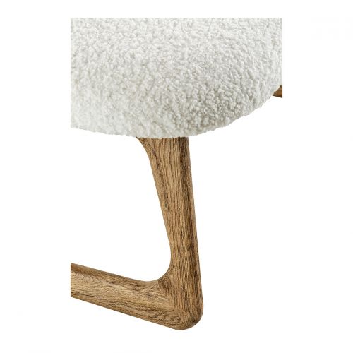 Fauteuil LINA en bouclette - Crème Fauteuil LINA en bouclette - Crème