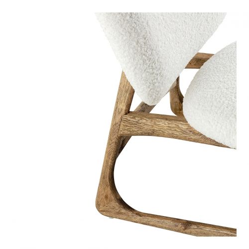 Fauteuil LINA en bouclette - Crème Fauteuil LINA en bouclette - Crème