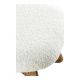 Fauteuil LINA en bouclette - Crème