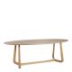 Table MAXINE en chêne clair - 230 x 76 x 110 cm