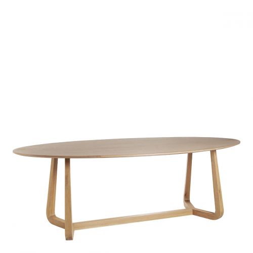 Table MAXINE en chêne clair - 230 x 76 x 110 cm