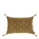 Housse de coussin AURORE en velours - Bronze et doré - 60 x 40 cm