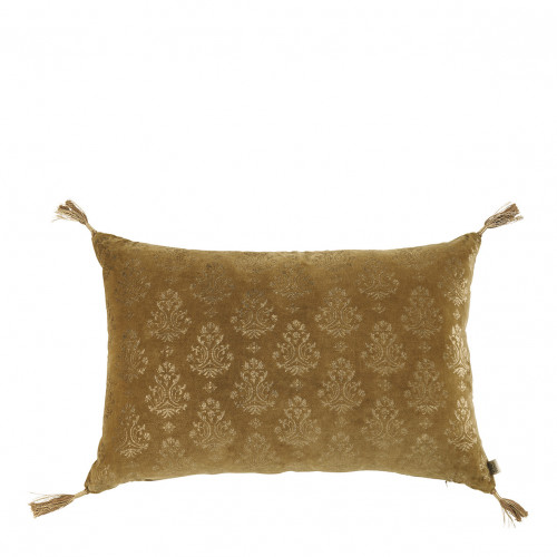 AURORE cushion cover in velvet - Bronze and gold - 60 x 40 cm