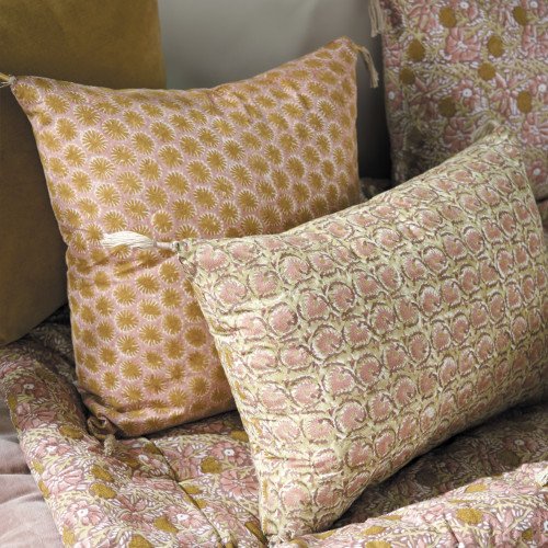 Coussin FLORA rose