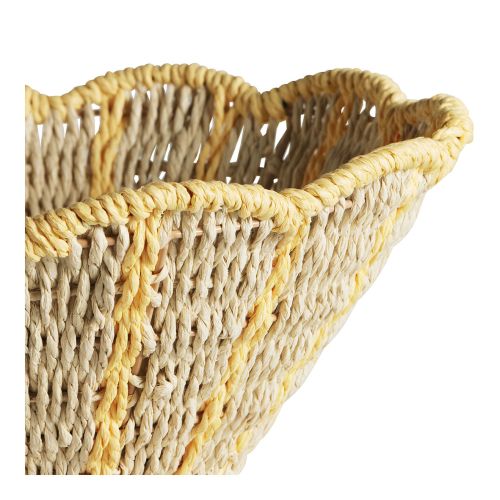 HOKA Decorative Bowl in Paper Cord - Natural and Curry - ø 36 cm