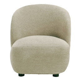 LISETTE Armchair in marbled velvet fabric - Dune - Small model