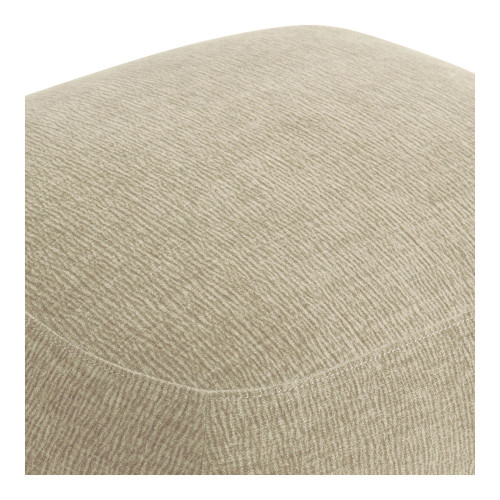 Pouf LISETTE en tissu velours marbré - Dune