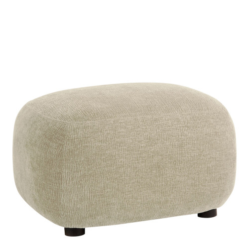 LISETTE Pouf in Marbled Velvet Fabric - Dune
