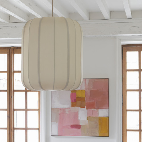 CALYPSO Pendant Light in Silk Finish Fabric - ø 45 cm