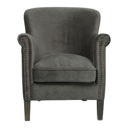 Fauteuil CLAUDE gris foncé