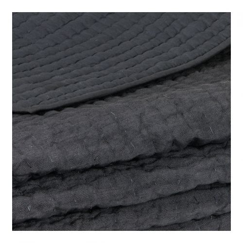 Dessus de lit GABY gris foncé - 270 x 260 cm