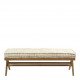 Banc MENA et matelas en lin - Écru