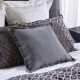 Coussin LEA lin - Gris