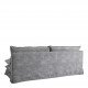 Canapé LÉO velours gris clair