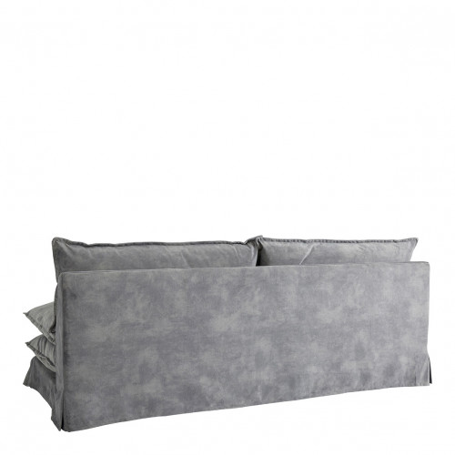 LÉO Sofa light gray velvet