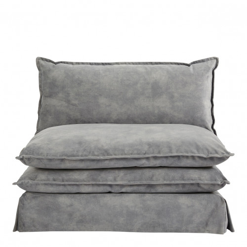 LEO Armchair Velvet - Light Grey