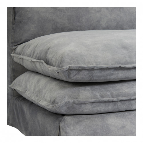 Fauteuil LEO velours - Gris clair Fauteuil LEO velours - Gris clair